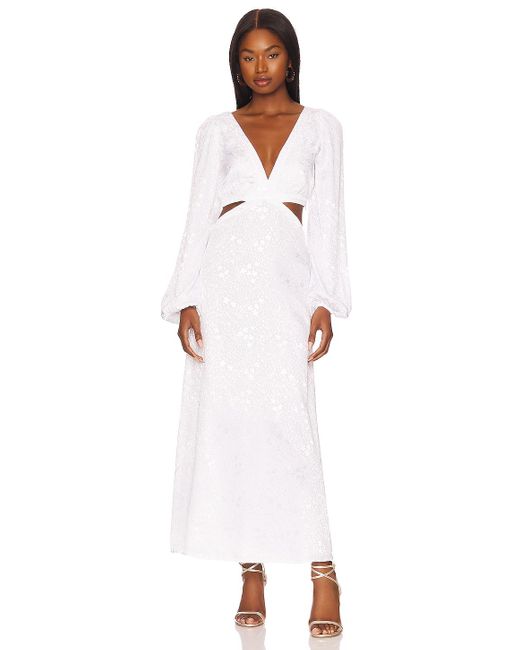 AFRM Norton Maxi Dress in White | Lyst