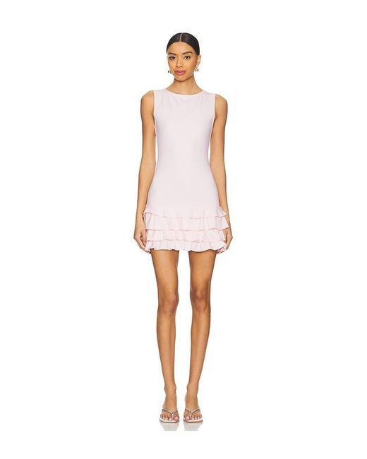 Lioness White Bisous Ruffle Dress