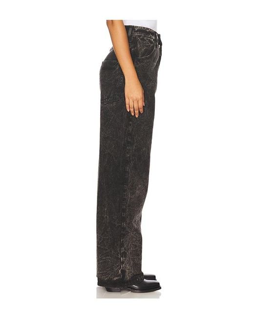 Khrisjoy Black Elio Dyed Wide Leg Jeans