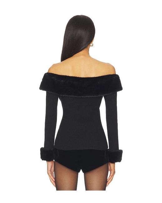 Astr Black Tabathia Sweater