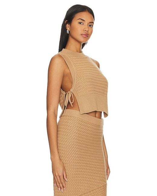 House of Harlow 1960 Natural X Revolve Lilja Top