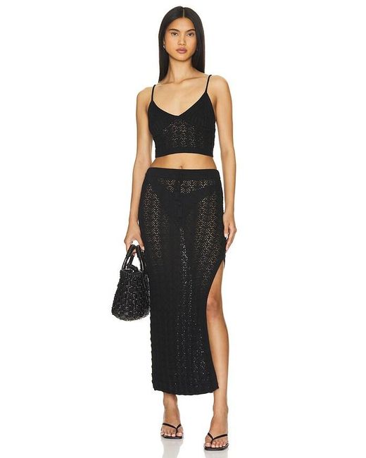LSPACE Black Sweet Talk Top