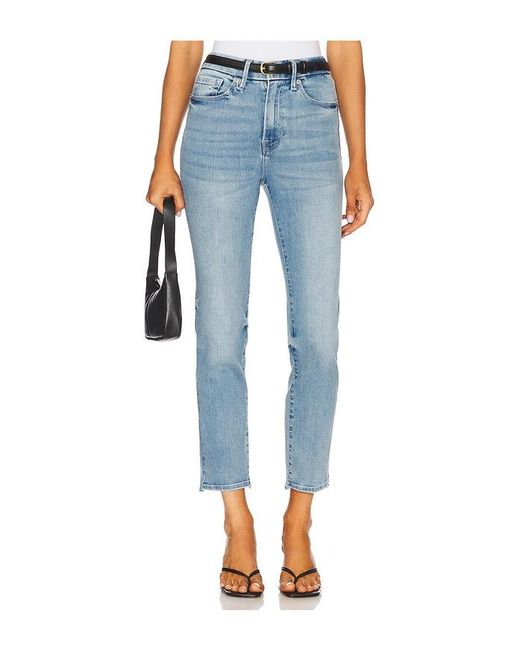 GOOD AMERICAN Blue Always Fits Good Classic Slim Straight Jeans