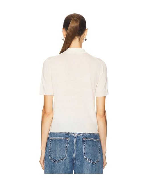 Vince Blue Collared Button Up Top