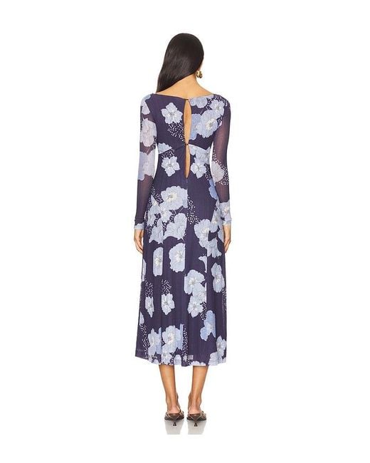 Free People Blue Calla Midi Dress