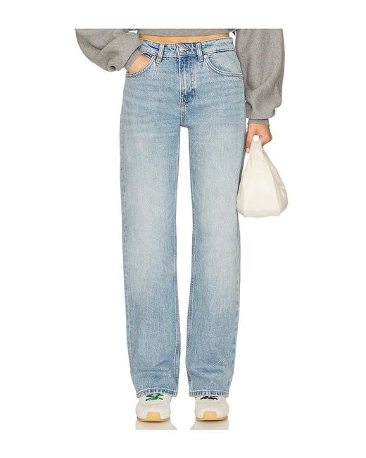 EB DENIM Blue Alida Loose Bowed Jean