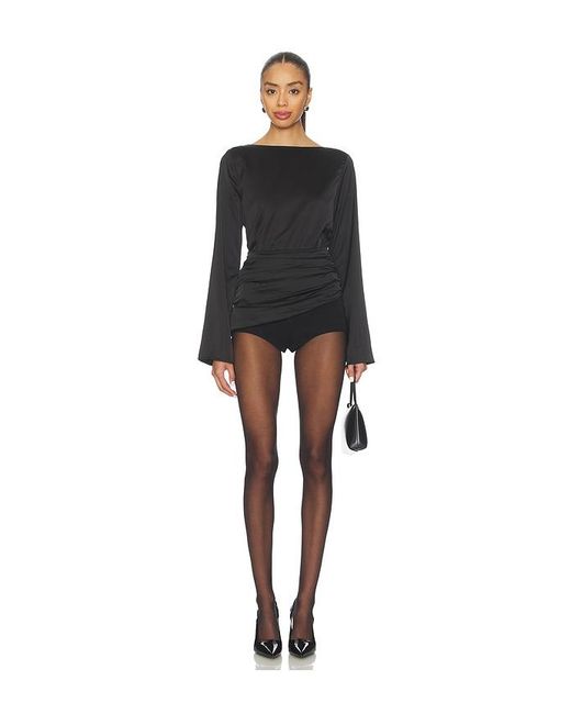 MORE TO COME Black Daphne Blouse