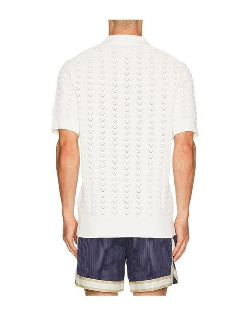 CHE White Ripple Polo for men