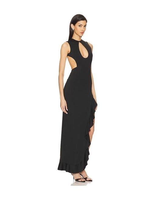 superdown Black Frany Backless Maxi Dress