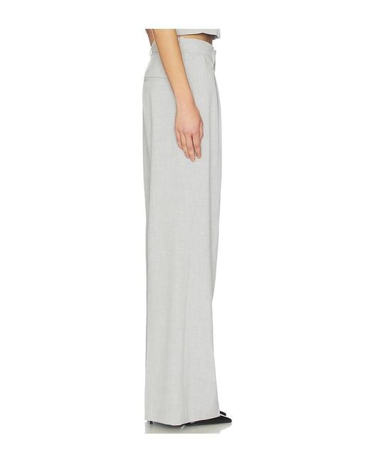 GOOD AMERICAN White Essential Suiting Trousers