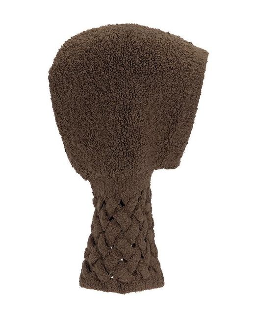 Isa Boulder Balaclava Cableweave in Black für Herren