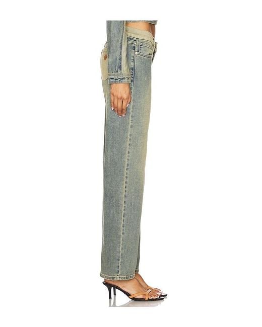 A.Brand Green 99 Wide Leg Jeans