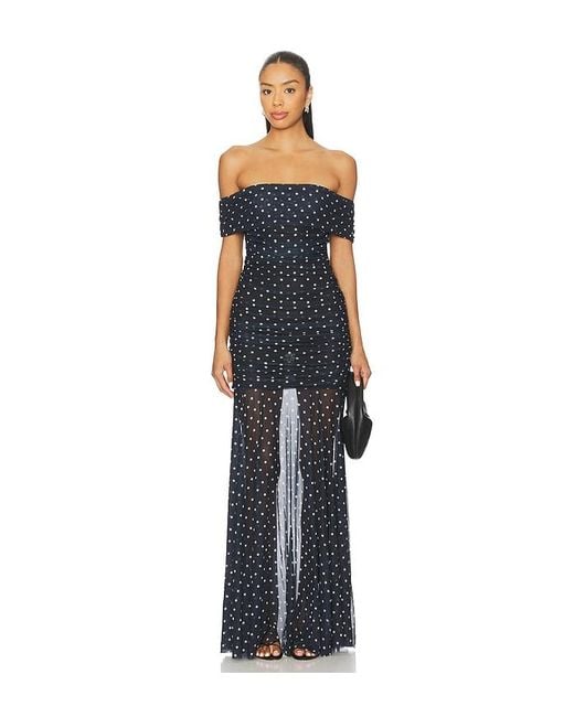 MAJORELLE Blue Abendkleid Lena