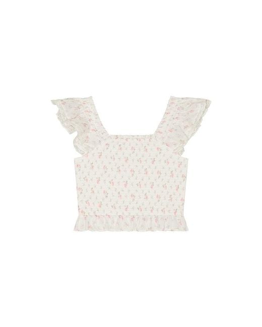 LoveShackFancy White Tween Jeanna Top