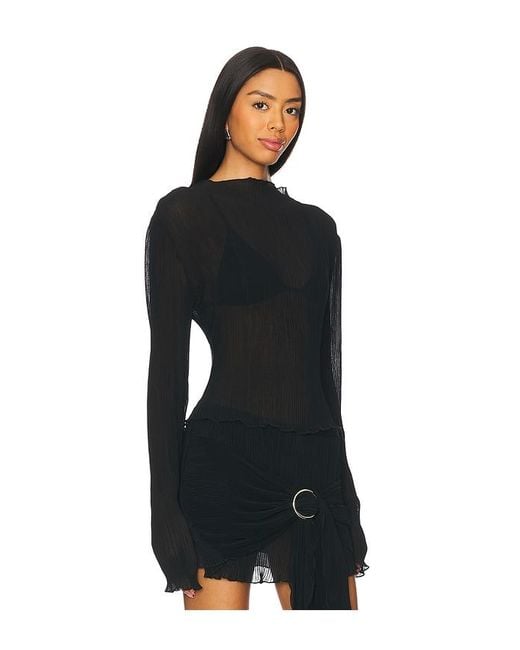 Lioness Black Ford Long Sleeve Top