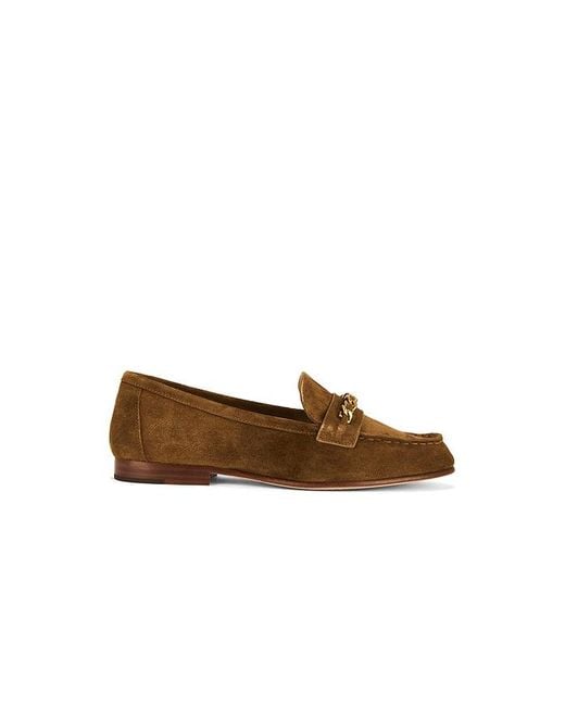 Veronica Beard White Penny Chain Loafer