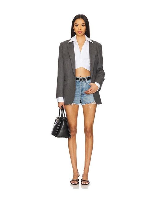 Agolde Blue Parker Cut Off Short