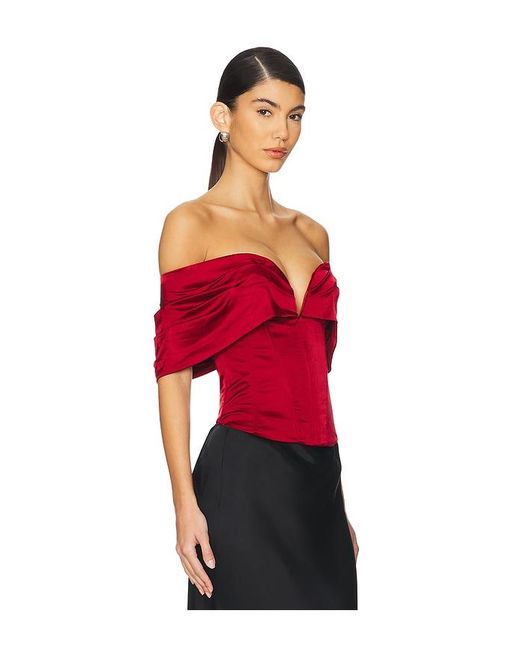 LPA Red Ilaria Corset Top