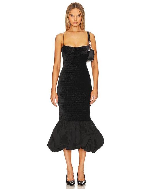 Nbd Black Dahlia Midi Dress