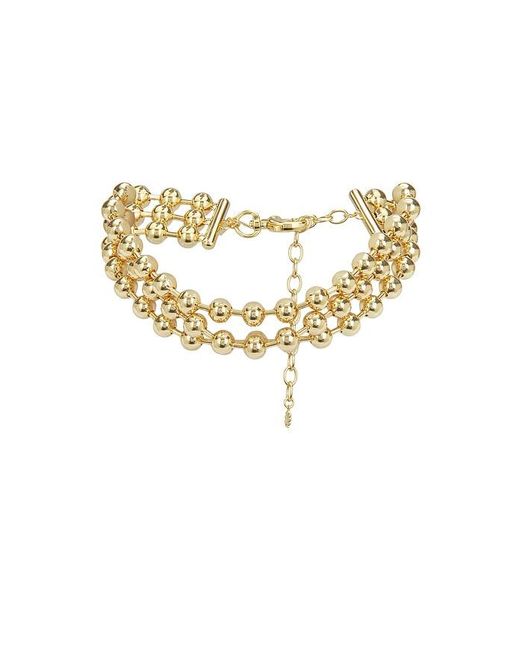 Lele Sadoughi White Diana Triple Row Necklace