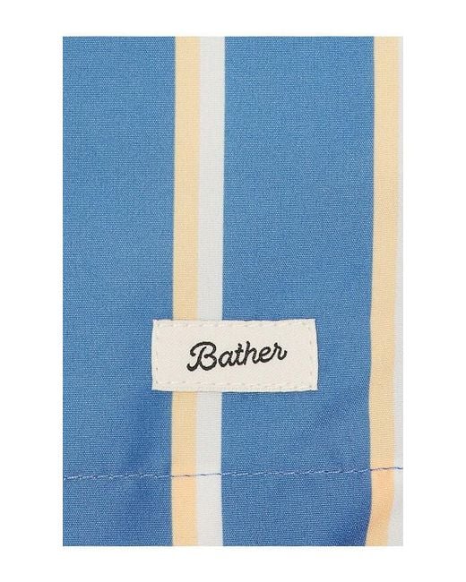 Bather Blue Fine Stripe Swim Trunk for men