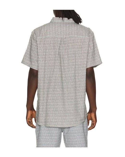 Marine Layer Brown Classic Stretch Selvage Shirt for men