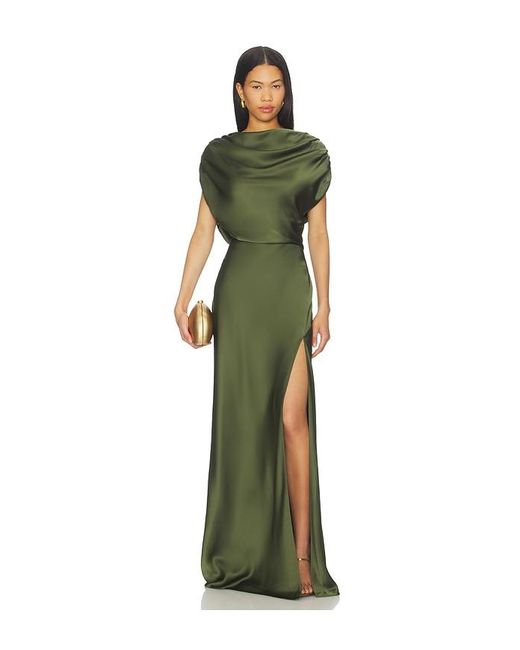Lovers + Friends Green Liliana Gown