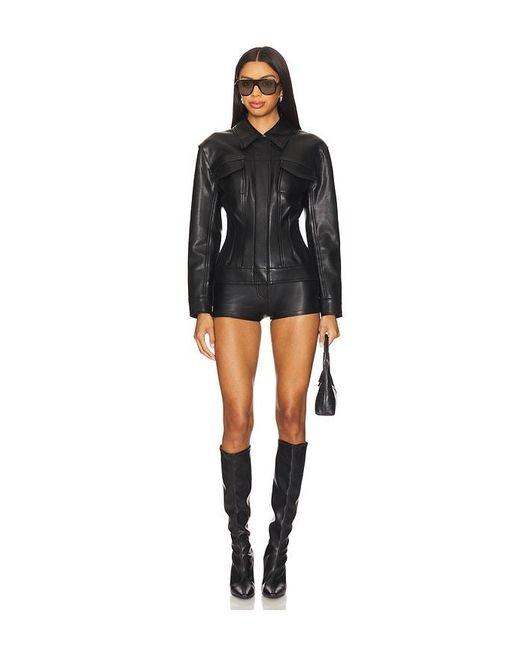 Norma Kamali Black Jeans Jacket