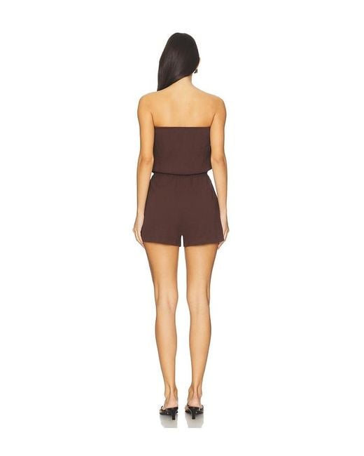 Seafolly Brown Crinkle Playsuit
