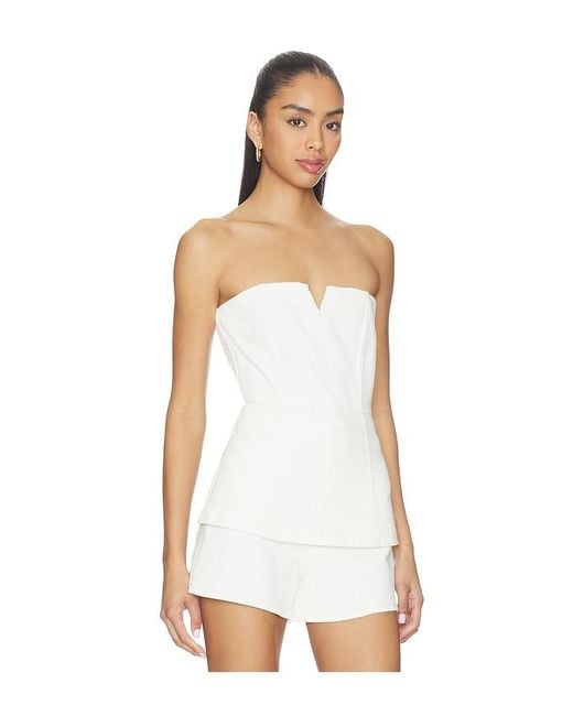 PAIGE White Fiana Top