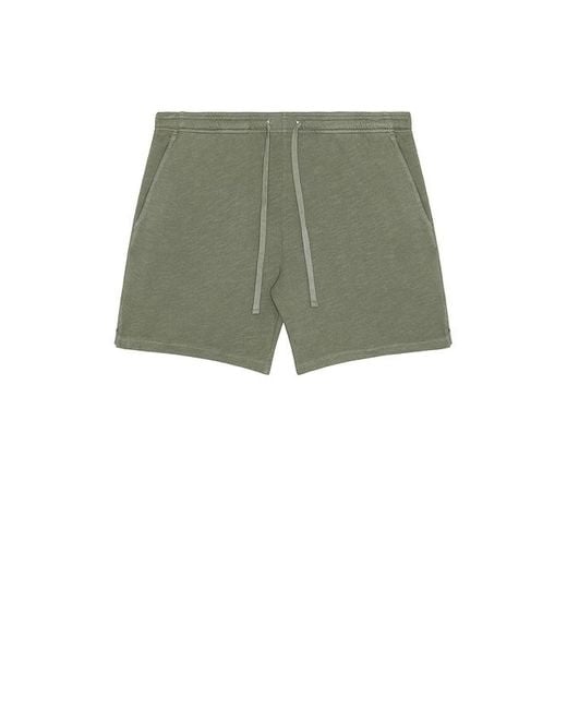 Onia Green Slub Terry Shorts for men