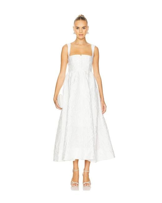 Clea Anton スリーブレスマキシドレス White