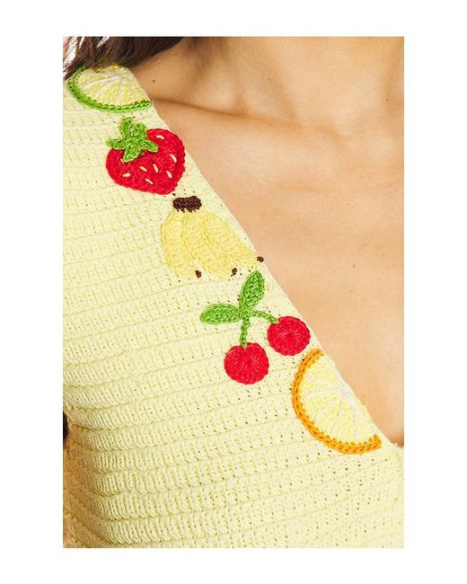 CAPITTANA Yellow Sasha Top