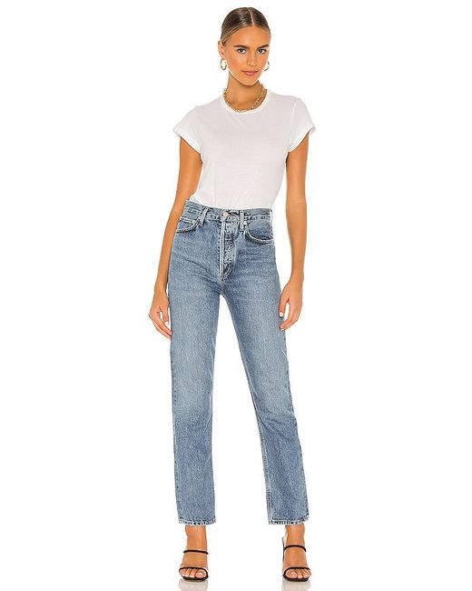 Agolde Blue 90's Pinch Waist Jeans