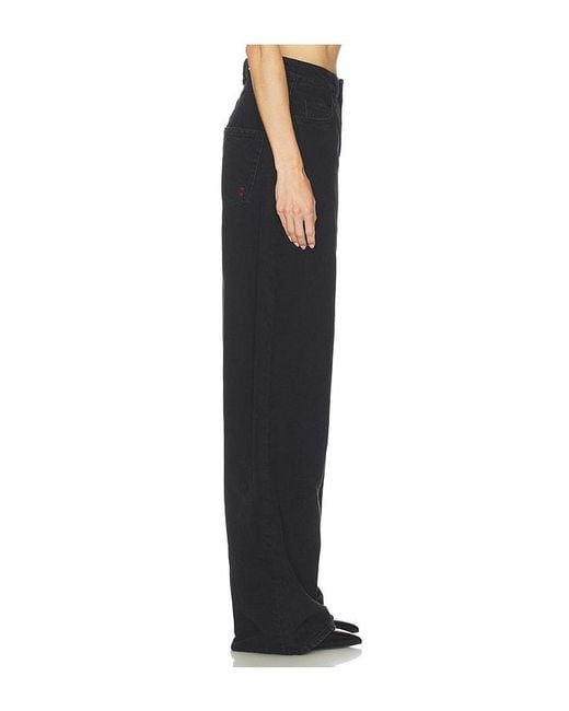 ICON DENIM Black Coco Wide Leg Jeans