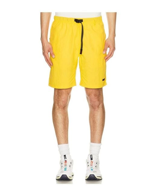 Gramicci Yellow Nylon Packable G-Short for men