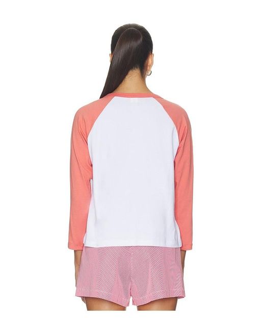 Leset Red Margo Baseball Tee