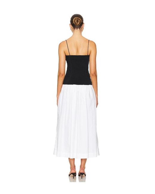 SWF White X Revolve Drop Waist Dress