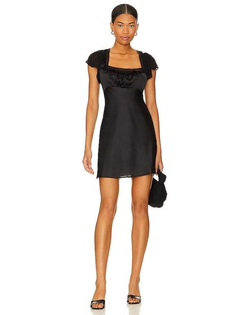 Free People Black X Revolve Visions Slip Mini