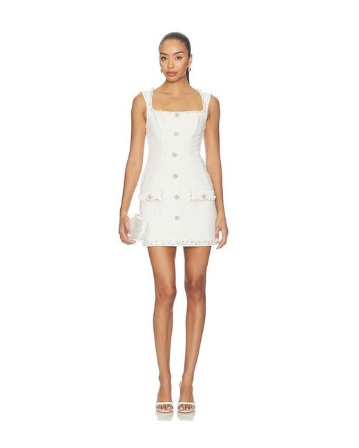 PATBO White Tweed Elsa Mini Dress