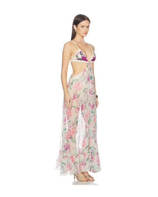 PATBO White Honey Flower Embroidered Beach Dress