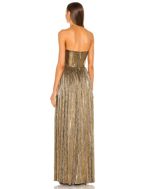 Bronx and Banco Florence Strapless Gown in Metallic | Lyst