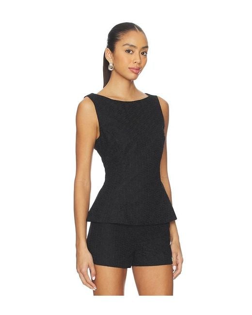 Faithfull The Brand Black Olivia Top