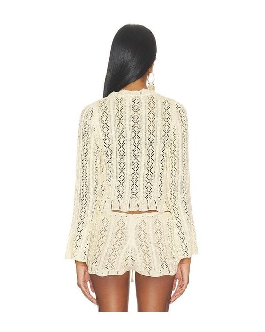 SNDY'S Natural Crochet Cardigan