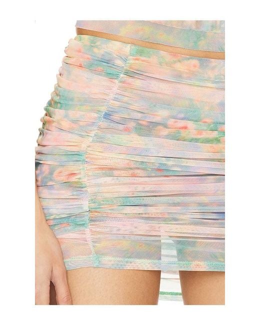 AFRM White Martina Mini Skirt