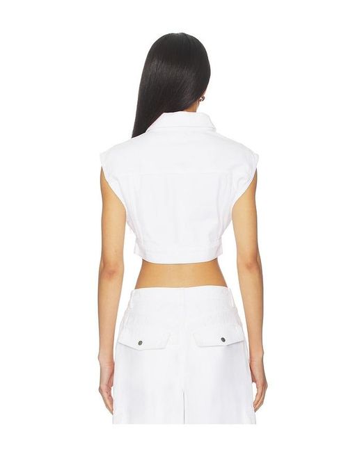 Ksubi White Trucker Vest