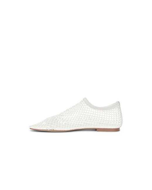 Steve Madden White Mino Flat
