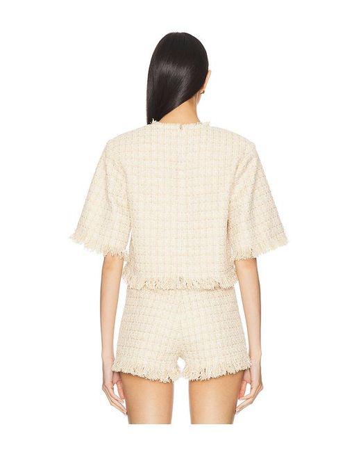 GIUSEPPE DI MORABITO Natural Short Sleeve Top