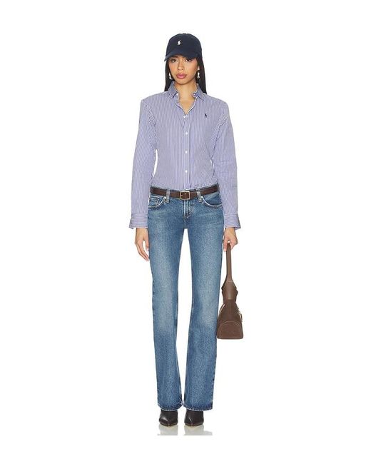 Agolde Blue Low Rise Boot Jeans
