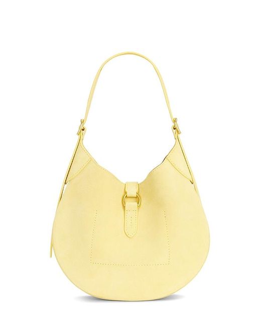 Polo Ralph Lauren Yellow Suede Small Shoulder Bag